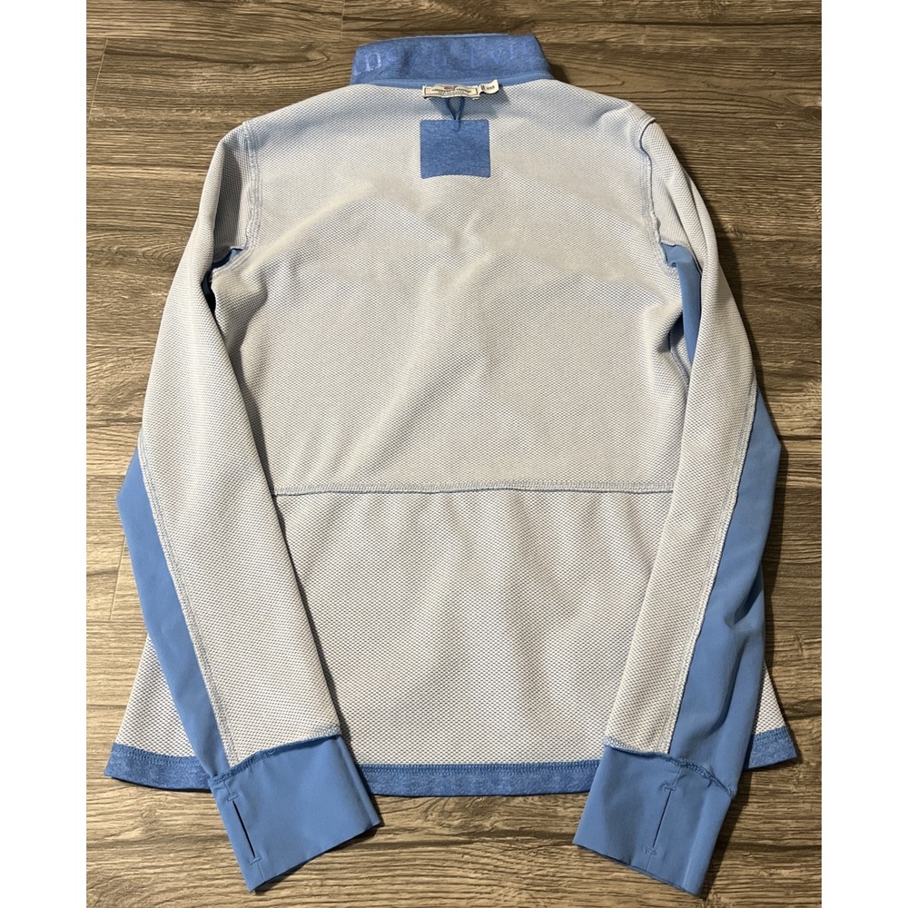 Vineyard Vines Women's Performance Kanga Pocket Shep Pullover Shirt Sky Blue XXS - Picture 8 of 12